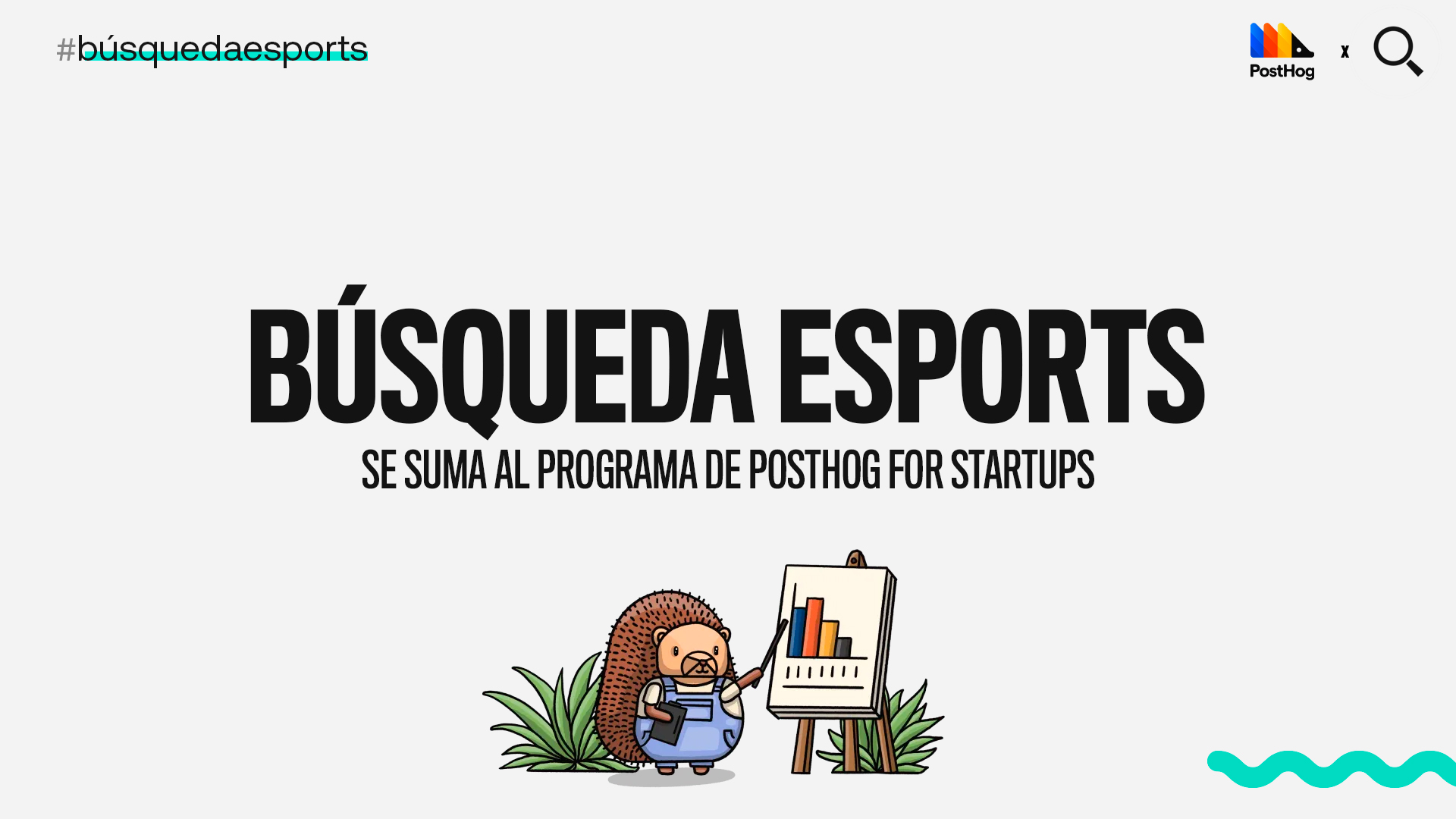 Búsqueda Esports se suma al programa de PostHog for Startups